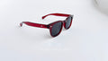 Ochelari de soare Moscot Lemtosh style, rama visinie si lentile negre, prezentare