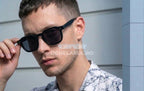 Ochelari de soare Moscot Style Pătrați Negri