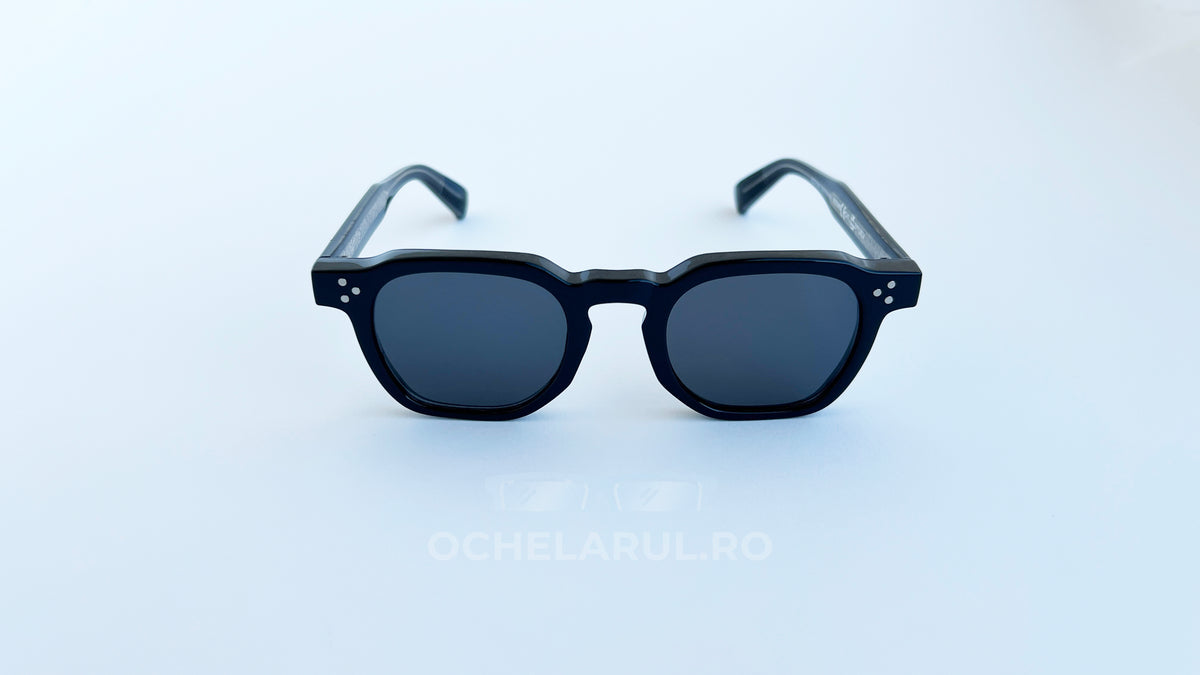 Ochelari de soare Moscot Style Pătrați Negri
