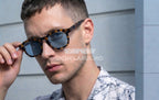 Ochelari de soare Moscot Patrati Albastri
