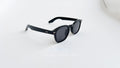 Ochelari de soare Oliver Peoples style, rama neagra si lentile negre, prezentare