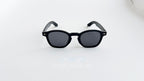 Ochelari de soare Oliver Peoples style, rama neagra si lentile negre, vedere fata