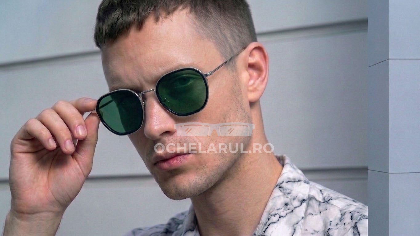 Ochelari de soare Poligonali Polarizați