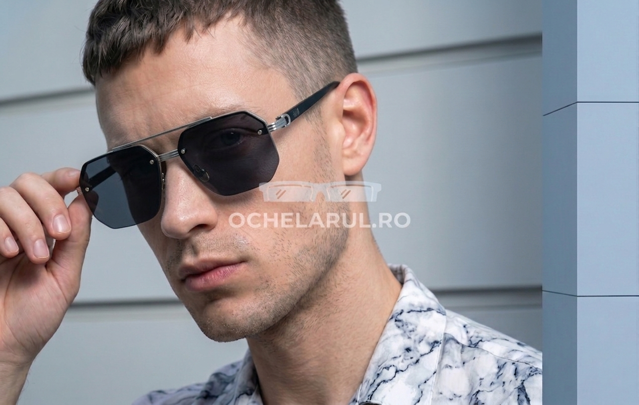 Ochelari de soare Rectangulari Semi-Rim