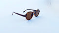 Ochelari de soare retro style, rama tortoise si lentile maro, prezentare