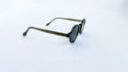 Ochelari de soare Retro Style cu rame verzi și lentile întunecate, design clasic și elegant pentru bărbați.