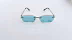 Ochelari de soare Rimless Dreptunghiulari