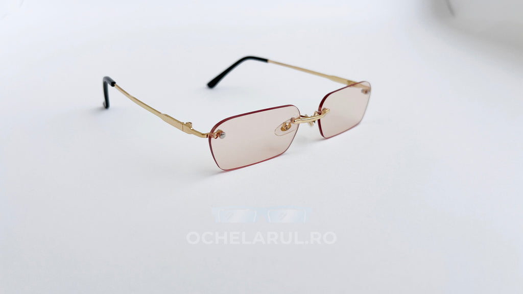 Ochelari de soare Rimless Dreptunghiulari