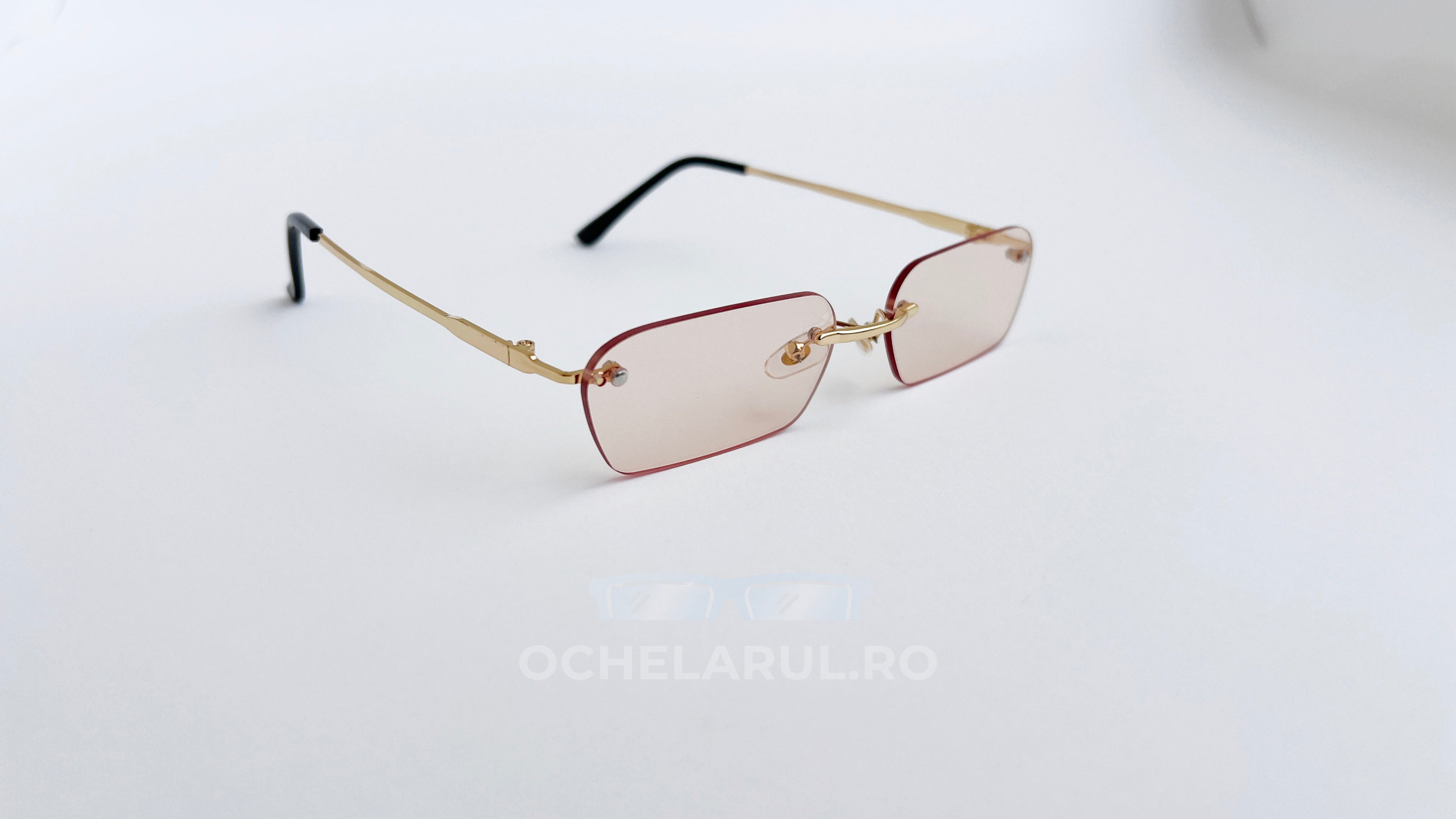 Ochelari de soare Rimless Dreptunghiulari