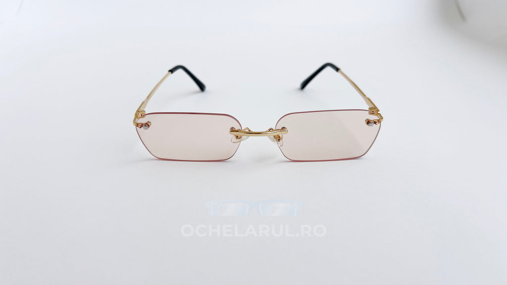 Ochelari de soare Rimless Dreptunghiulari