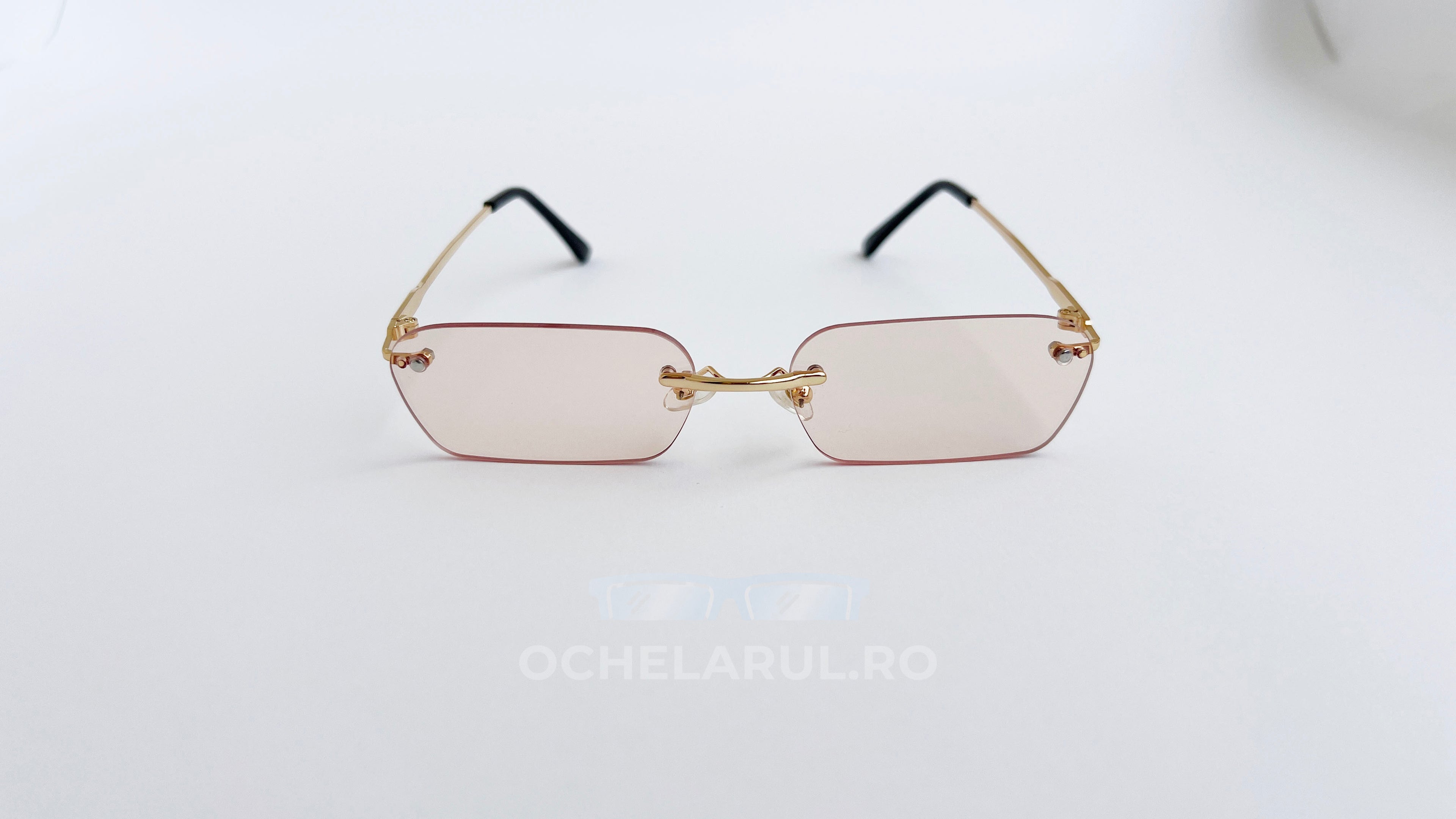 Ochelari de soare Rimless Dreptunghiulari
