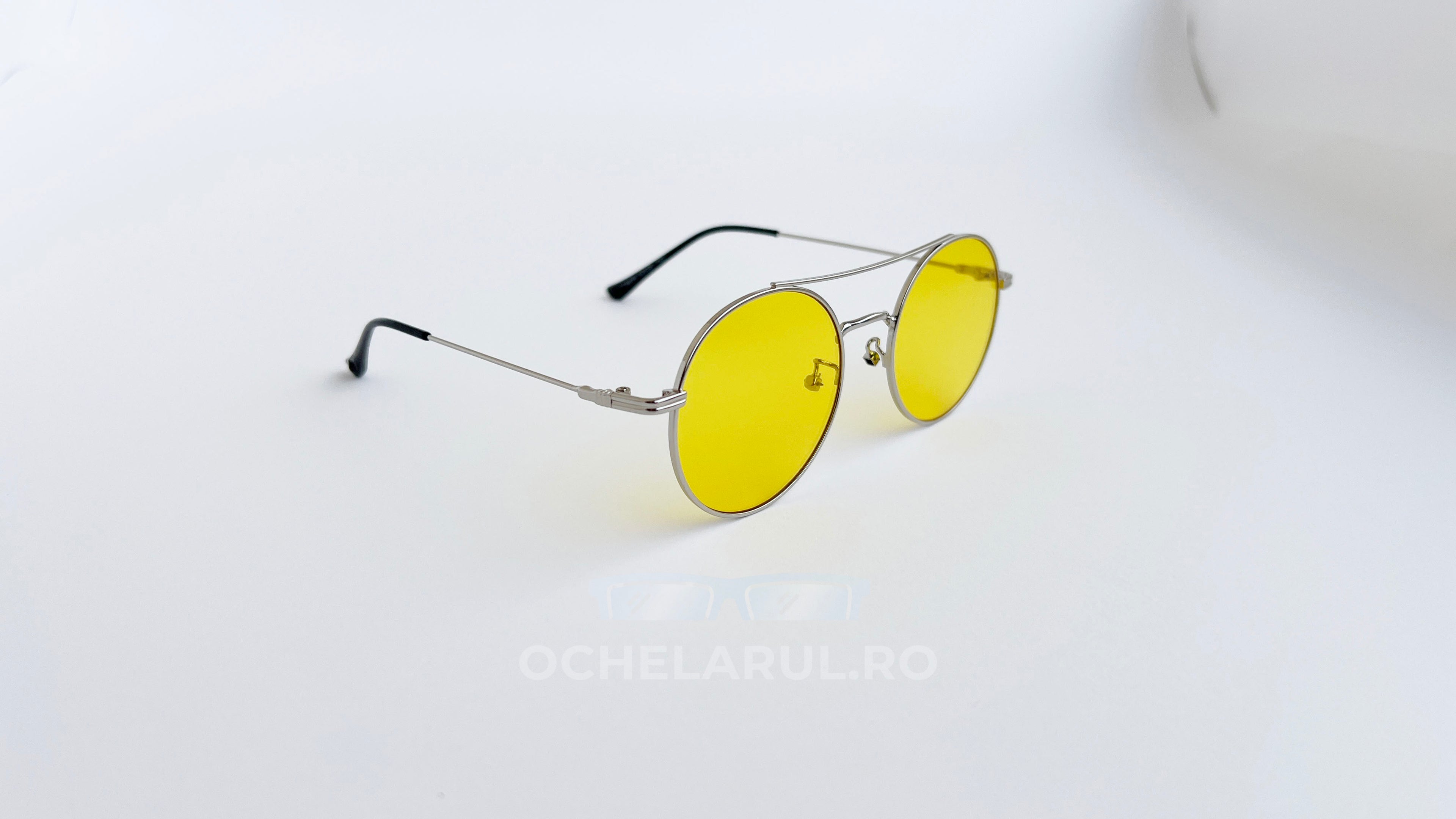 Ochelari de soare Rotunzi cu Punte dublă