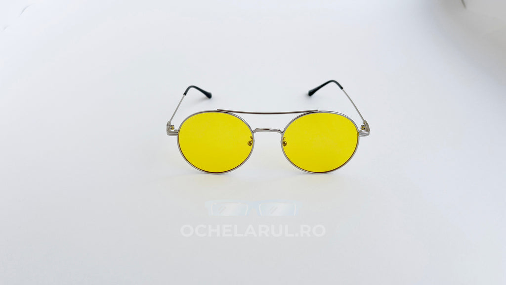 Ochelari de soare Rotunzi cu Punte dublă