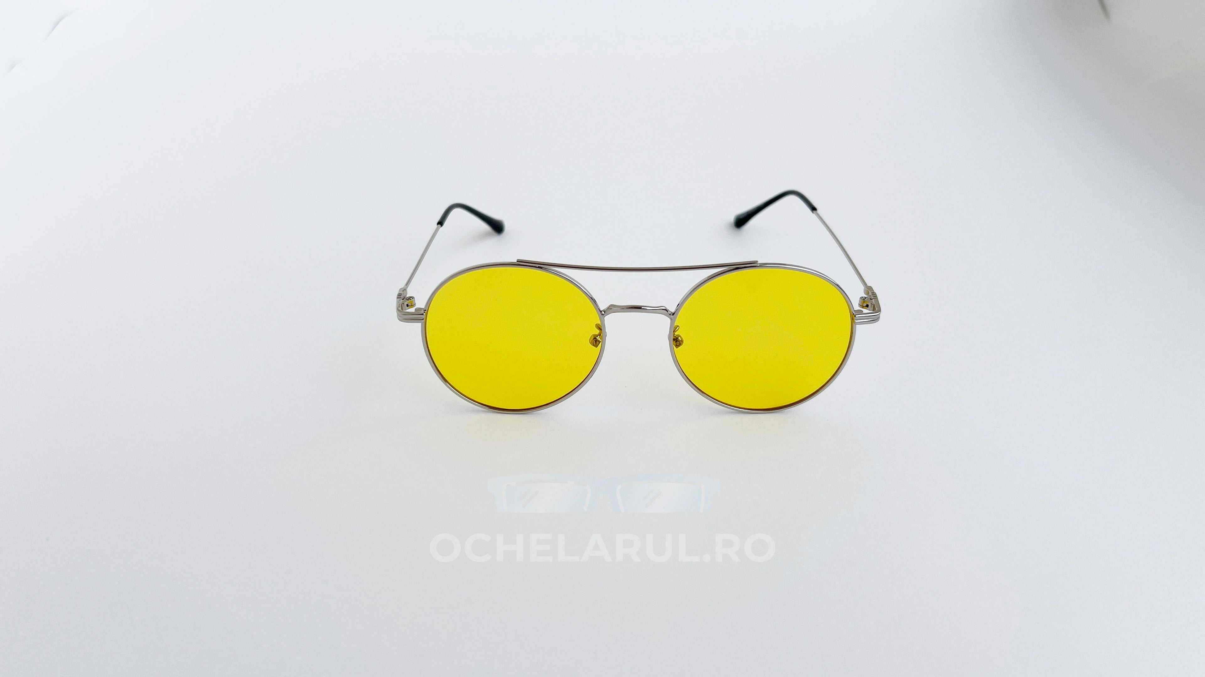 Ochelari de soare Rotunzi cu Punte dublă