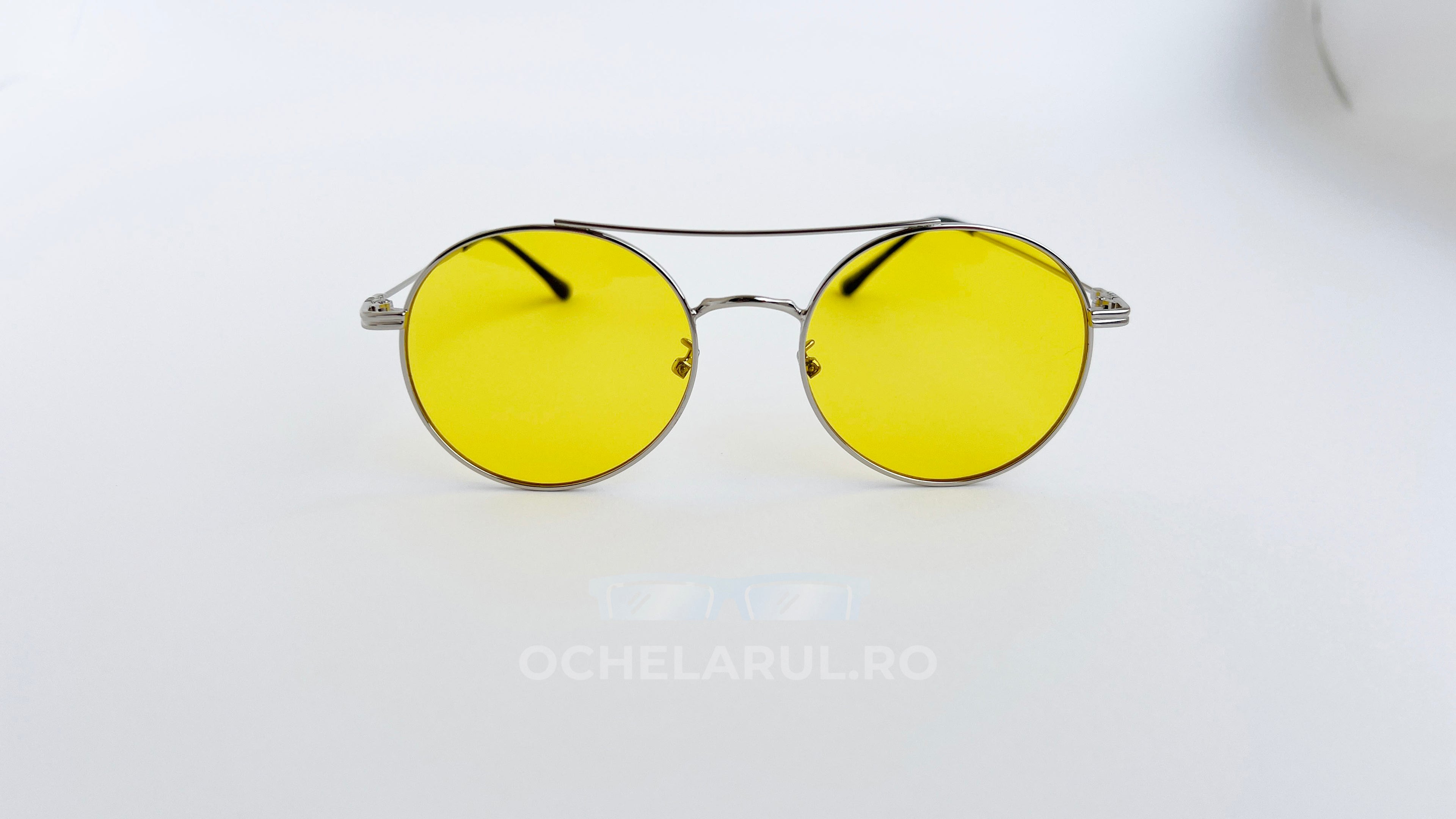 Ochelari de soare Rotunzi cu Punte dublă