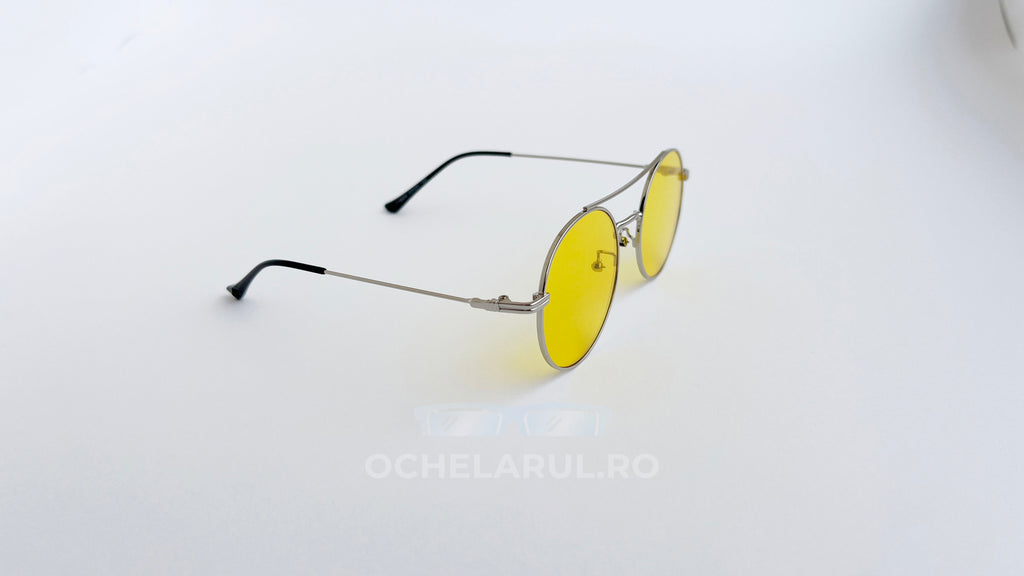 Ochelari de soare Rotunzi cu Punte dublă