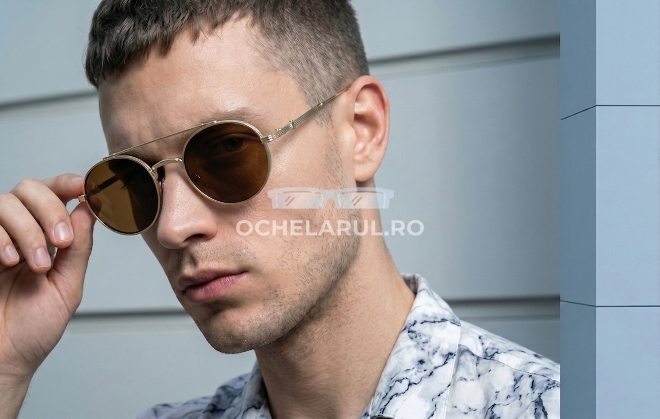 Ochelari de soare Rotunzi cu punte dublă
