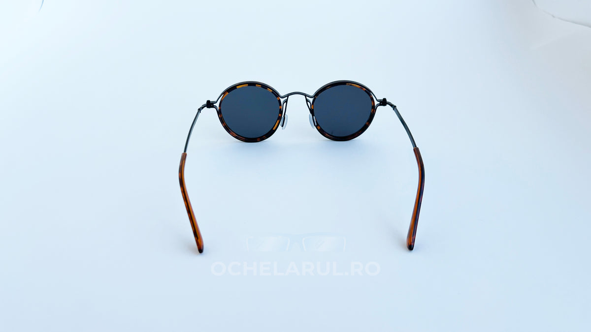 Ochelari de soare Rotunzi Retro Polarizați Negri
