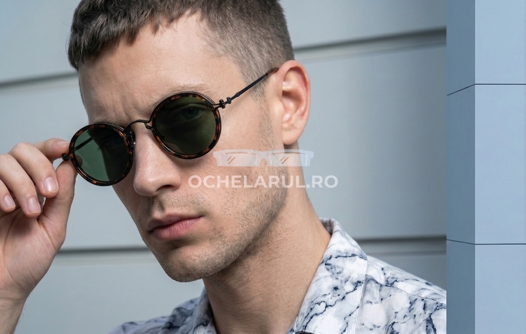 Ochelari de soare Rotunzi Retro Polarizați