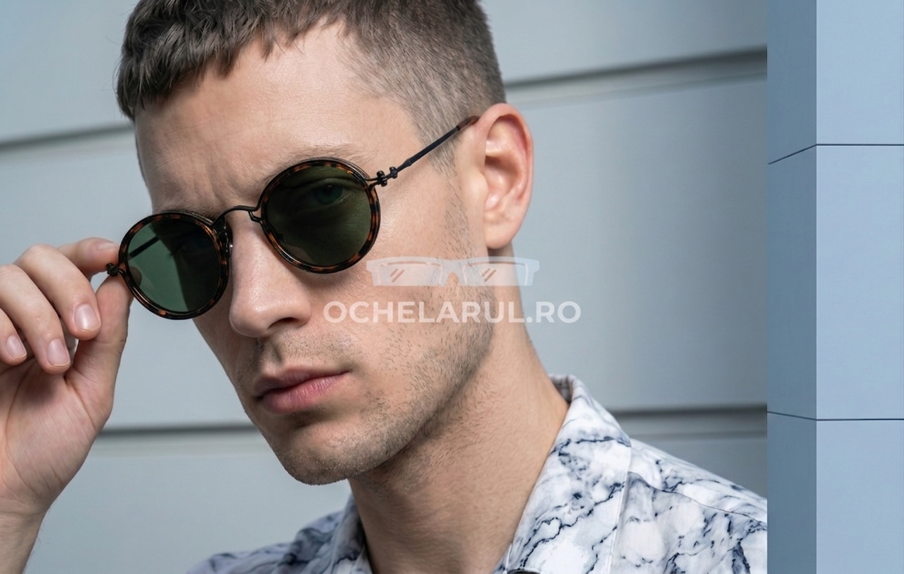 Ochelari de soare Rotunzi Retro Polarizați