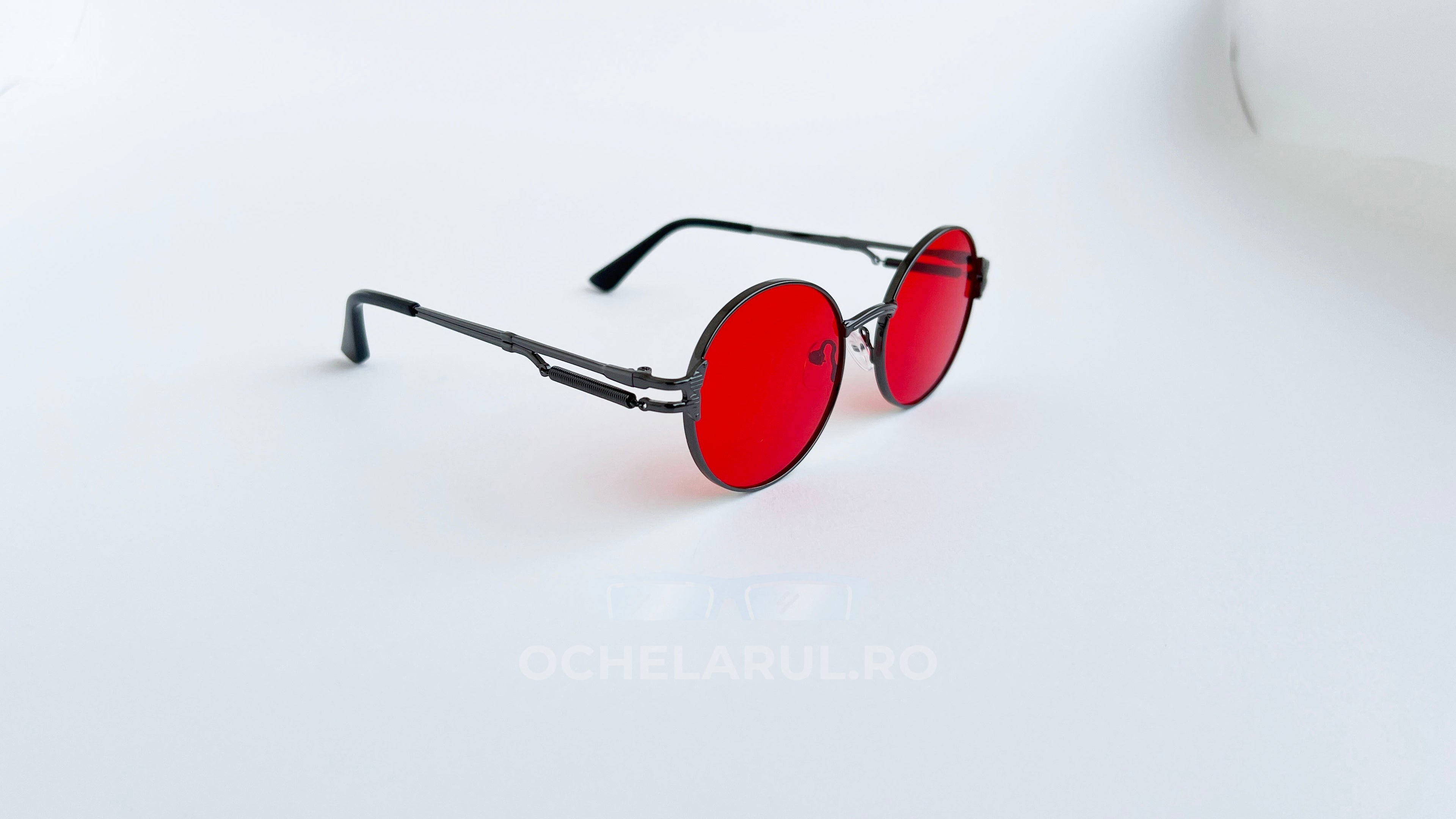 Ochelari de soare Rotunzi Steampunk Brațe cu arc ornamental