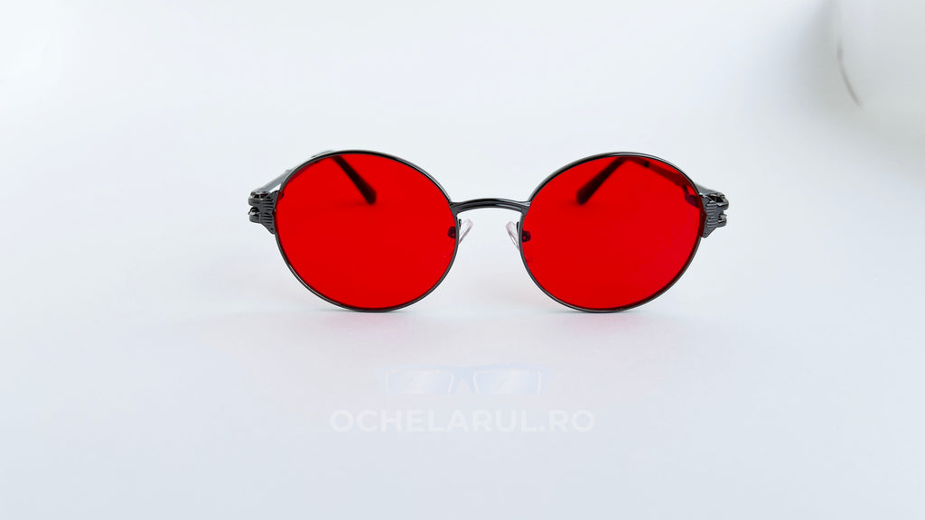 Ochelari de soare Rotunzi Steampunk Brațe cu arc ornamental