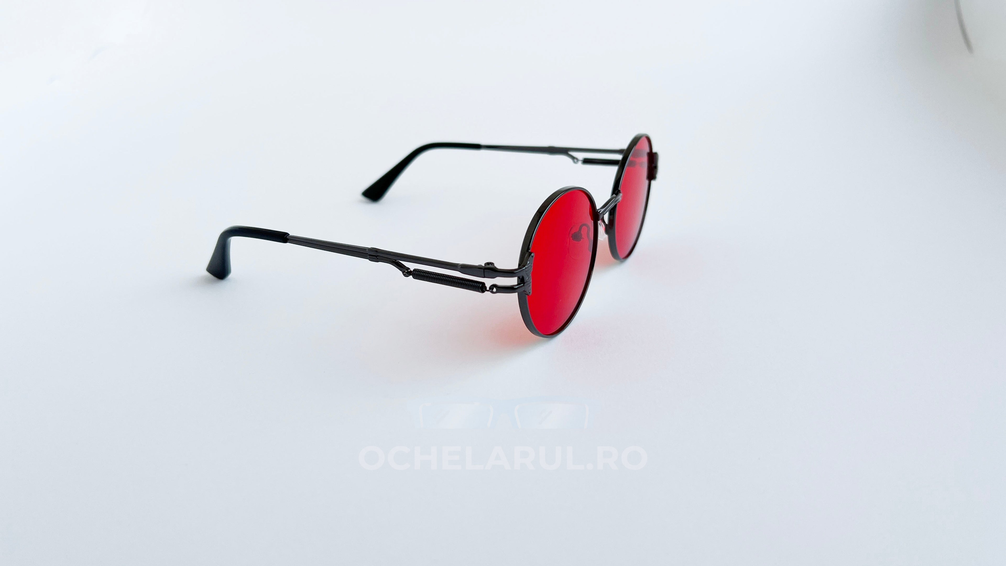 Ochelari de soare Rotunzi Steampunk Brațe cu arc ornamental