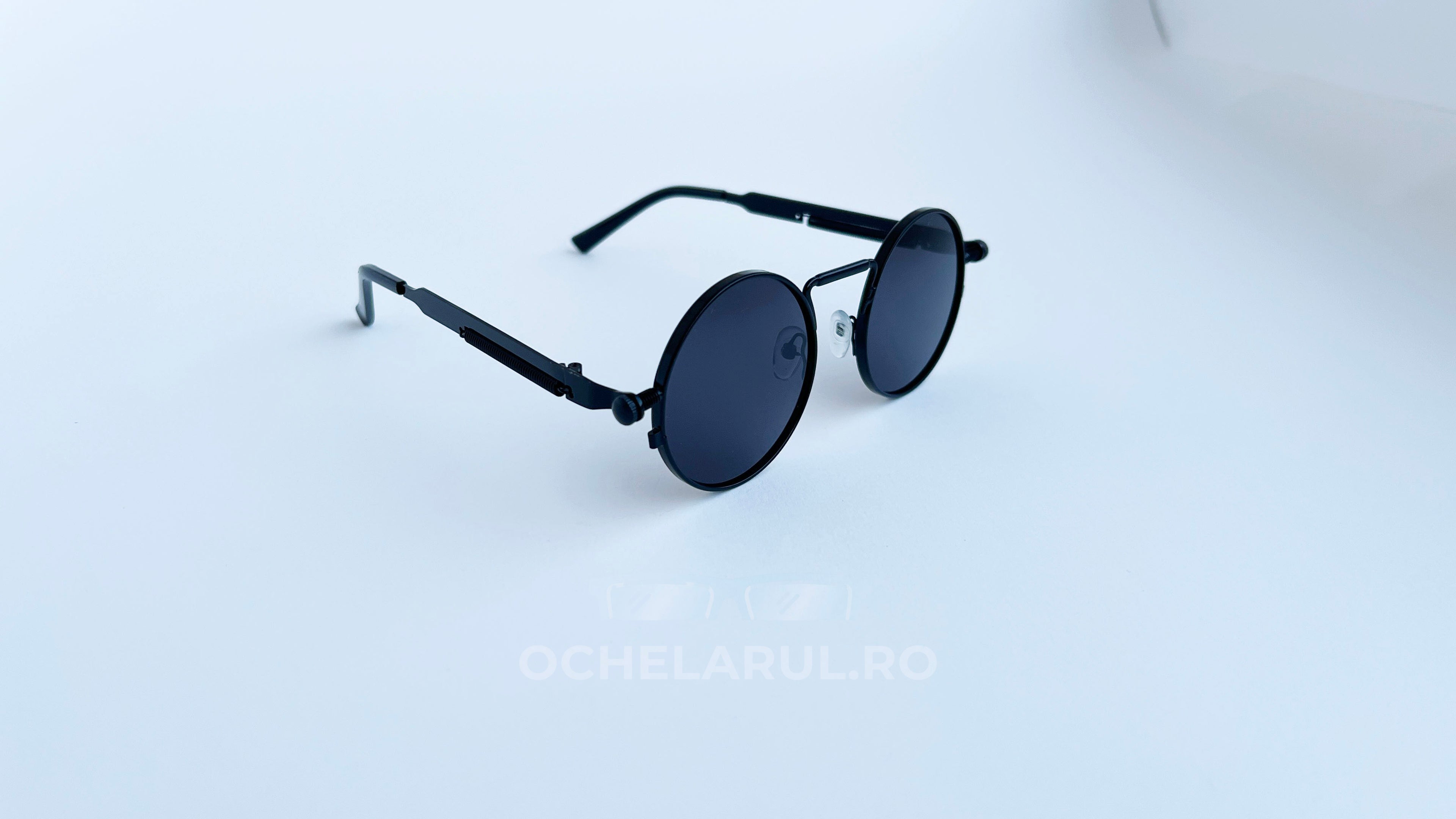 Ochelari de soare Rotunzi Steampunk Brațe cu arc ornamental