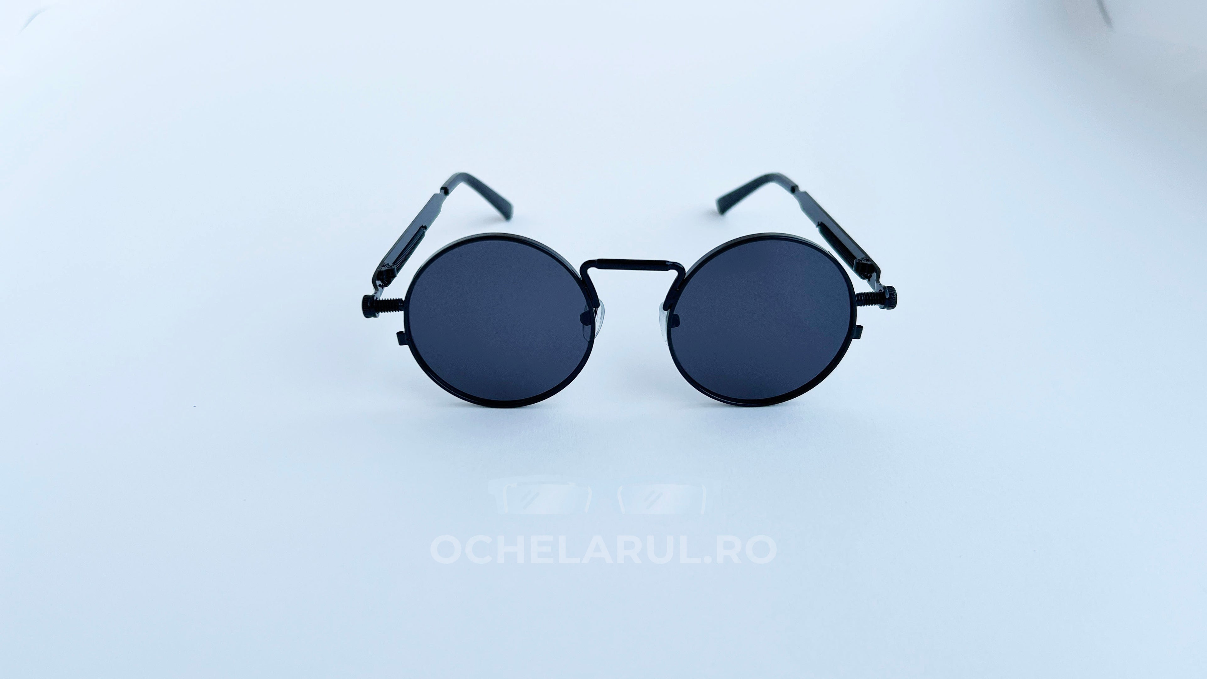 Ochelari de soare Rotunzi Steampunk Brațe cu arc ornamental