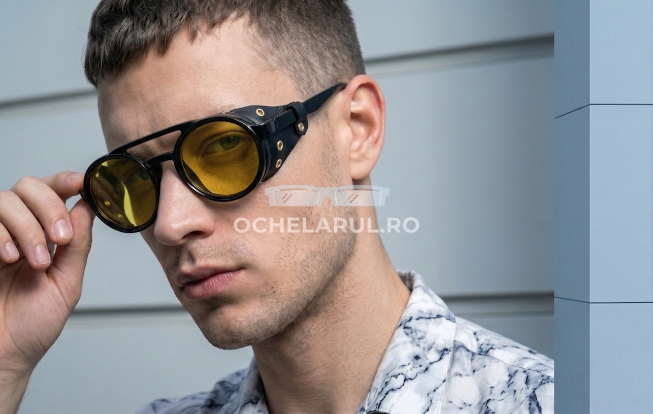 Ochelari de soare Steampunk Rotunzi