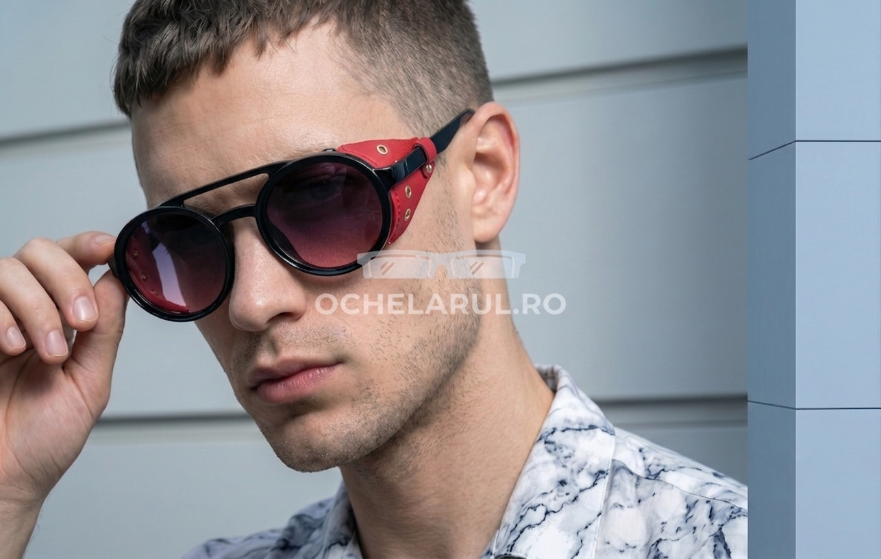 Ochelari de soare Steampunk Rotunzi