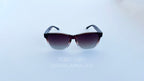 Ochelari de soare Wayfarer Style Polarizați cu rame maro degrade și lentile maro degrade, design masculin clasic.