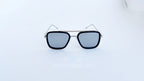 Ochelari Dita Flight Style - Rama neagra, Lentile gri oglinda - vedere fata