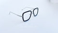 Ochelari Dita Flight Style - Rama argintie neagra, Lentile transparente - prezentare