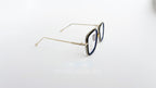 Ochelari Dita Flight Style cu rame aurii și lentile transparente, design elegant pentru bărbați.