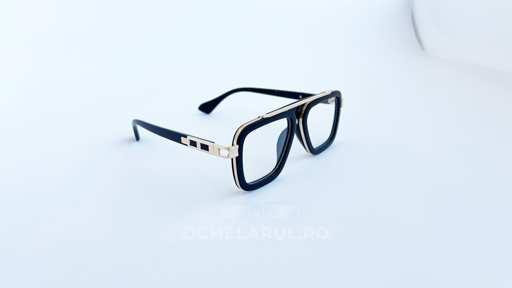 Ochelari Dita LXN-EVO Style, rame negre-aurii, protecție UV400.