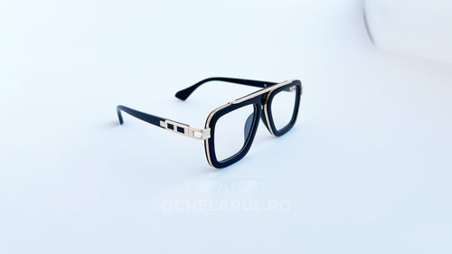 Ochelari Dita LXN-EVO Style, rame negre-aurii, protecție UV400.