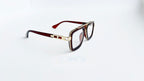Ochelari Dita LXN-EVO Style - Rama maro-aurie - Lentile transparente - Vedere laterala