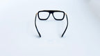 Ochelari Dita LXN-EVO Style - Rama neagra-aurie - Lentile transparente - Vedere spate