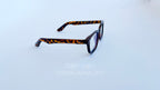 Rame ochelari Moscot Klutz Style cu imprimeu animal print și lentile transparente, elegante și moderne