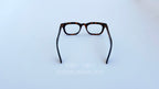 Rame ochelari Moscot Klutz Style cu model animal print și lentile transparente, design unisex.