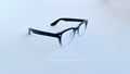 Rame ochelari Moscot Klutz Style negre degrade, cu lentile transparente și design modern, ideale pentru purtat zilnic.