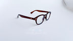 Rame ochelari Moscot Lemtosh Style maro cu lentile transparente, design clasic și elegant pentru ochelari de vedere.