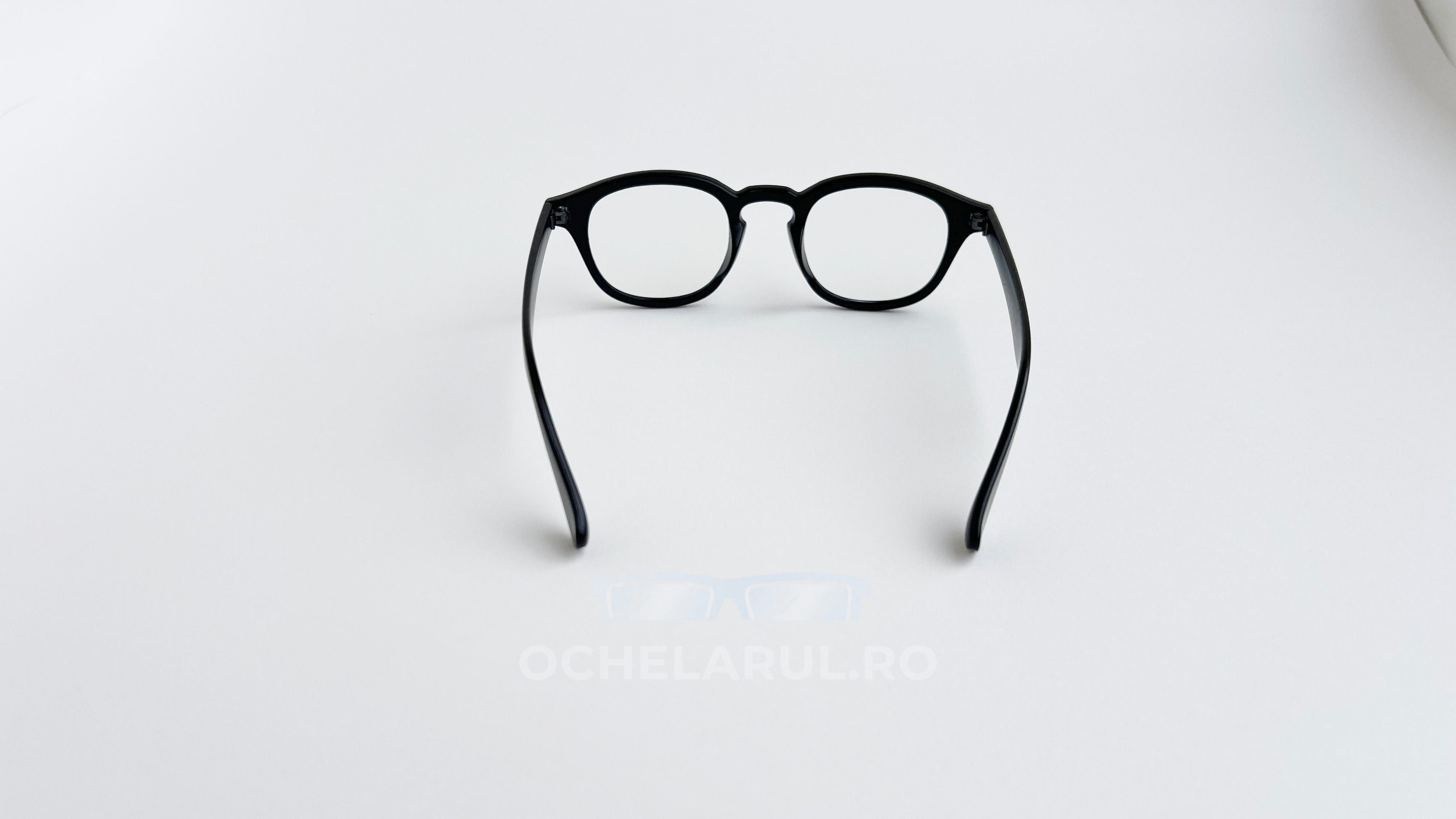 Rame ochelari Moscot Lemtosh Style negre cu lentile transparente, design clasic și elegant disponibil la ochelarul.ro