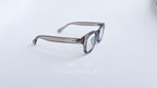 Rame ochelari Moscot Style gri transparent cu lentile clare, design modern și elegant pentru ochelari de vedere.
