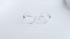 Rame ochelari Moscot Style transparente, cu lentile clare, design modern și elegant pentru ochelari de soare sau vedere.