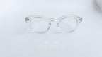 Rame ochelari Moscot Style transparente cu lentile clare, design modern și minimalist pentru ochelari de vedere.