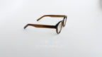 Rame ochelari Ovale Retro maro, cu lentile transparente, design vintage elegant pentru uz cotidian.