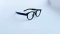 Rame ochelari Ovale Retro negre cu lentile transparente, design clasic și elegant pentru ochelari de vedere.