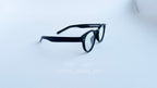 Rame ochelari Ovale Retro negre cu lentile transparente, design clasic și elegant pentru ochelari de vedere.